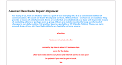 Desktop Screenshot of hamradiorepairfix.com